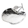 Deco 79 Metal Fruit Apple Tray, Set of 3 9", 11", 13"W, Silver view 3