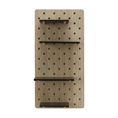 MELANNCO MDF Shelf Pegboard, 20x10-Inch, Black