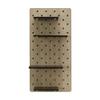 MELANNCO MDF Shelf Pegboard, 20x10-Inch, Black view 1