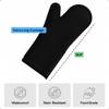GORILLA GRIP BPA-Free Soft Silicone Oven Mitts, 14.5x8.3, Heat Resistant and Waterproof Cooking Gloves, Thick Cotton Lining, Flexible Gripping for Baking Grilling, Kitchen Potholders Set of 2, Black view 4