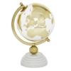 Deco 79 Marble Globe with Marble Base and Tiered Base, 8" x 8" x 13", Gold view 1