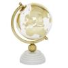 Deco 79 Marble Globe with Marble Base and Tiered Base, 8" x 8" x 13", Gold view 2