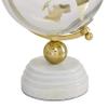 Deco 79 Marble Globe with Marble Base and Tiered Base, 8" x 8" x 13", Gold view 4