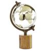 Deco 79 Wood Globe with Brown Base, 8" x 8" x 15", Gold view 1