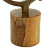 Deco 79 Wood Globe with Brown Base, 8" x 8" x 15", Gold view 2