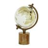 Deco 79 Wood Globe with Brown Base, 8" x 8" x 15", Gold view 3
