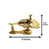 Om Pooja Shop Panchmukhi Temple Aarti Diya in Brass view 4