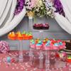 4 Tier Cupcake Holder Stand, Round Tower Stand, Clear Acrylic Cupcake Display Riser, Round Cake Stand, Candy Display, Cake Display Rack for Wedding Birthday Party Decor (18 Inch) view 2