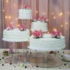 4 Tier Cupcake Holder Stand, Round Tower Stand, Clear Acrylic Cupcake Display Riser, Round Cake Stand, Candy Display, Cake Display Rack for Wedding Birthday Party Decor (18 Inch) view 3