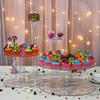 4 Tier Cupcake Holder Stand, Round Tower Stand, Clear Acrylic Cupcake Display Riser, Round Cake Stand, Candy Display, Cake Display Rack for Wedding Birthday Party Decor (18 Inch) view 4