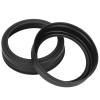 Fdit Mason Jar Lids, 70mm Wide Mouth, Matte Black Stainless Steel, 24 Pack, Round Split Cover for Food Storage view 3