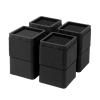 BTSD-home Stackable Bed and Furniture Risers 3 Inch Heavy Duty Bed Lifts for Dorm Couch Chair Table Additional 3 or 6 Inch Set of 8 view 2
