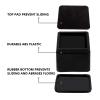 BTSD-home Stackable Bed and Furniture Risers 3 Inch Heavy Duty Bed Lifts for Dorm Couch Chair Table Additional 3 or 6 Inch Set of 8 view 3