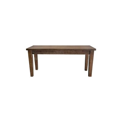 Best Master Transitional Solid Wood Dining Room Bench in Antique Natural Oak