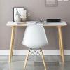 Desk Home Office Modern Style Computer Writing Dining Table Dresser Beech Wooden Leg White Desktop Easy to Assemble (Size : 50X100CM) view 2