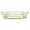 Deco 79 Glam Metal Tray, SMALL SIZE, Gold view 2