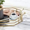 Deco 79 Glam Metal Tray, SMALL SIZE, Gold view 3