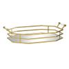 Deco 79 Glam Metal Tray, SMALL SIZE, Gold view 4