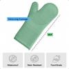 GORILLA GRIP BPA-Free Soft Silicone Oven Mitts, 14.5x8.3, Heat Resistant and Waterproof Cooking Gloves, Thick Cotton Lining, Flexible Gripping for Baking Grilling, Kitchen Potholders Set of 2, Mint view 4