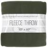 50x60 Throw Blankets, Ultra Soft Hypoallergenic Fleece Fall Throw Blanket for Livingroom, Couch, Chair, Bed, Olive Green view 1