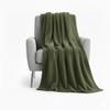 50x60 Throw Blankets, Ultra Soft Hypoallergenic Fleece Fall Throw Blanket for Livingroom, Couch, Chair, Bed, Olive Green view 2