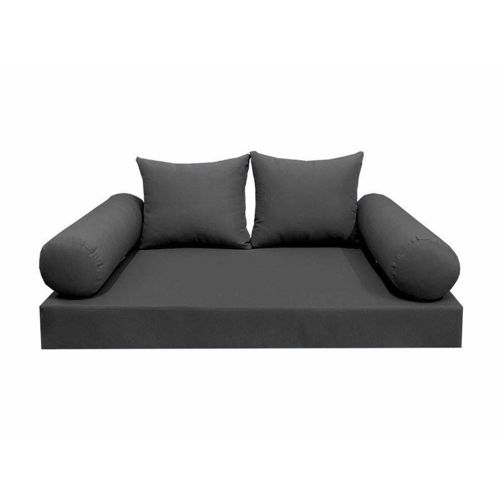 DBM IMPORTS *Cover ONLY*-Style 4 Daybed Mattress Bolster Pillow Covers Knife Edge Twin-AD003