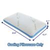 Comfyt Cooling Pillowcase Gel Pillow Cover Replacement Pillow Protector Only Fit All Classic Brand Pillows for Memory Foam Pillows ONLY Pillowcase view 2