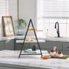 Deco 79 Marble 3 Tiered Tiered Server, 20" x 9" x 23", White view 1
