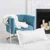 ELISABETH YORK Ishana Ivory Throw 50x70 inches White view 2