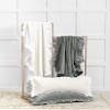 ELISABETH YORK Ishana Ivory Throw 50x70 inches White view 3