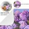 Absorbent Dish Drying Mat for Kitchen Counter - Purple Oil Painting Flowers Microfiber Drying Pad, Reversible Drainer Mats for Countertop, Large 18 x 24 inch view 2