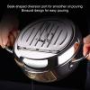 Japanese- Mini Stainless Steel Frying Pot, Temperature-controlled Household Frying Pan, Compatible with Gas Stove, Induction Cooker and Electric Stove(24cm) view 4