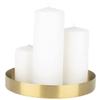 Koyal Wholesale Round Decorative Tray Set, Set of 3, Gold Decorative Trays for Coffee Table, Bar Cart, Dresser, Bathroom, Perfume, Makeup, Wedding Centerpieces view 2