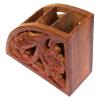 HarLen Ukal Wooden Remote Control Storage Holder/Stand/Organizer Rack view 3