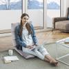 Saturnpower Adjustable Floor Gaming Sofa Chair 14-Position Folding Lazy Sofa Cushion Recliner Sleeper Bed Couch Recliner for Meditation, Reading, TV Watching, Video-Gaming, Adult Kid, Grey view 2