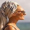 Bersuse 100% Cotton Lagos Terry Peshtemal Turkish Towel Bath Towel Beach Towel Lighweight Quickdry Absorbent - 35x67 Inches, Indigo (Set of 3) view 2