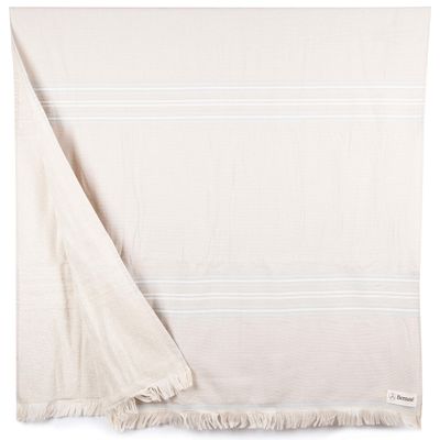Bersuse 100% Cotton Lagos Terry Peshtemal Turkish Towel Bath Towel Beach Towel Lighweight Quickdry Absorbent - 35x67 Inches, Steel Grey (Set of 3)