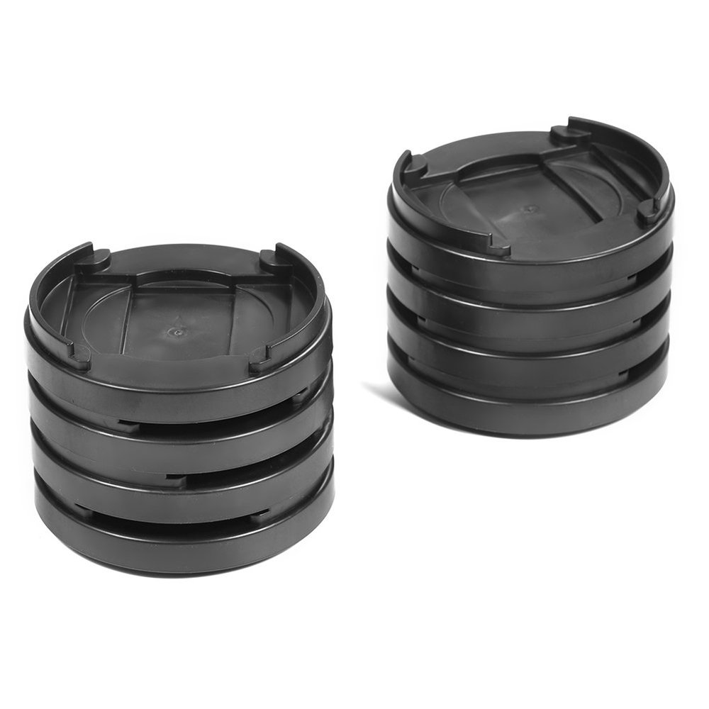 8pcs/Set Plastic Multi-Slot Furniture Leg Risers Non-Slip Bed Riser Sofa Risers Table Risers Chair Risers for Table Desk Sofa Chairs(Black)