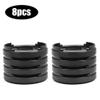 8pcs/Set Plastic Multi-Slot Furniture Leg Risers Non-Slip Bed Riser Sofa Risers Table Risers Chair Risers for Table Desk Sofa Chairs(Black) view 2