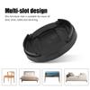 8pcs/Set Plastic Multi-Slot Furniture Leg Risers Non-Slip Bed Riser Sofa Risers Table Risers Chair Risers for Table Desk Sofa Chairs(Black) view 4
