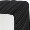 3 Pieces California King Size Black Color Fitted Sheet - Fits Mattress Upto 18 Inch Deep Pockets & Bedding Set Include 1-Piece Fitted Sheet with 2-Pillow Covers 20 x 30 Inches view 1