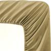 3 Pieces California King Size Taupe Color Fitted Sheet - Fits Mattress Upto 18 Inch Deep Pockets & Bedding Set Include 1-Piece Fitted Sheet with 2-Pillow Covers 20 x 30 Inches view 1