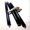 Ganga Nautical Brass Walking Stick Victorian Handle Wooden Vintage Walking Cane Style (Black & Golden) view 1