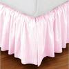 Bedding Empire 30" Drop Stripe 1 Piece Dust Ruffle Bed Skirt 100% Egyptian Cotton 500 TC Pink Queen Size view 1