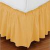 Bedding Empire 30" Drop Stripe 1 Piece Dust Ruffle Bed Skirt 100% Egyptian Cotton 500 TC Gold Queen Size view 1