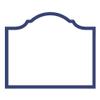 Caspari Arch Die-Cut Place Cards in Navy - 24 Count view 2