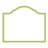 Caspari Arch Die-Cut Place Cards in Moss Green - 24 Count view 2