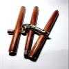 Ganga Nautical Brass Walking Stick Victorian Handle Wooden Vintage Walking Cane Style (Red & Golden) view 1