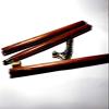 Ganga Nautical Brass Walking Stick Victorian Handle Wooden Vintage Walking Cane Style (Red & Golden) view 2