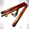 Ganga Nautical Brass Walking Stick Victorian Handle Wooden Vintage Walking Cane Style (Red & Golden) view 3